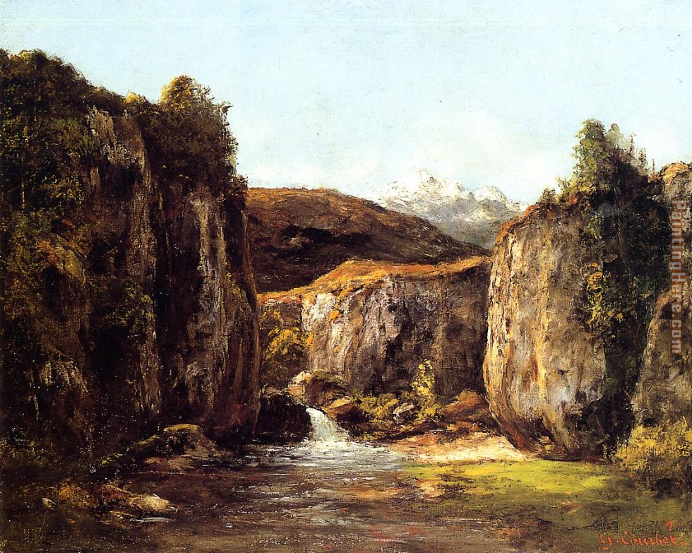 Gustave Courbet Landscape The Source among the Rocks of the Doubs